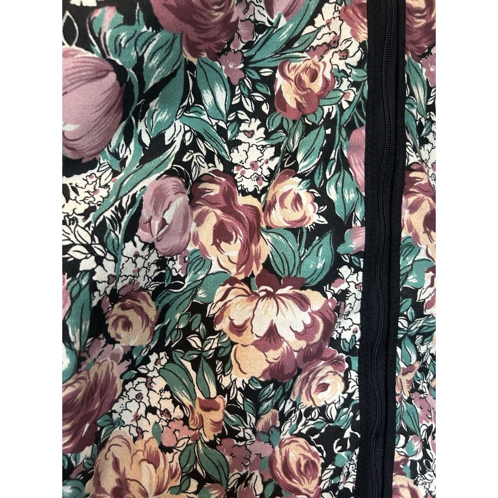 Vintage Floral Garment Bag Taiwan 48x19.5 Zippered Dress Clothes Travel Storage - Picture 9 of 15